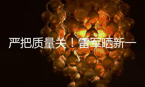 我严把一代质量新车多次雷军关7测参加测试晒新试车
